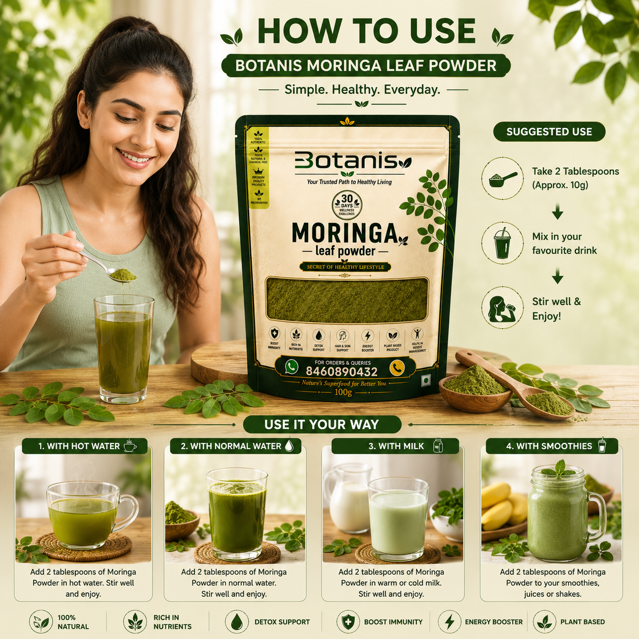 Botanis Moringa Leaf Powder